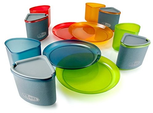 GSI Outdoors zestaw naczyń infinity Compact dla 4 osoby, wielokolorowa, 75420 75420_mehrfarbig