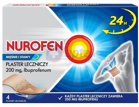 Reckitt Benckiser Nurofen Mięśnie i Stawy 200mg x4 plastry