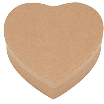 Glorex GmbH Pudełko w kształcie serca/tektura 120 X 120 X 38 mm 6 2025 120