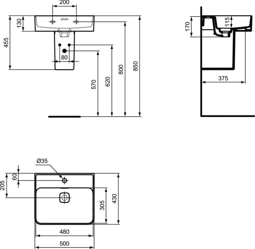 Ideal Standard Strada II  50x43   T292801