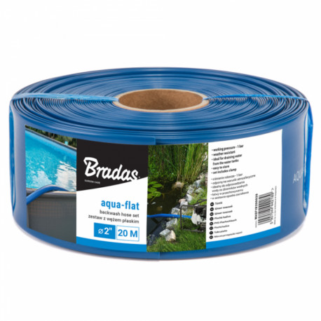 BRADAS Wąż płaski w zestawie z opaską 2" 10 m 2172 WAQF1B200010