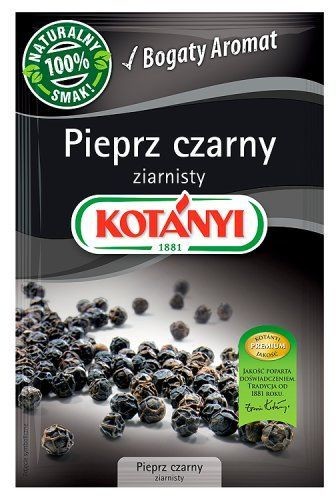 Kotanyi Pieprz czarny ziarnisty 20 g Kotányi