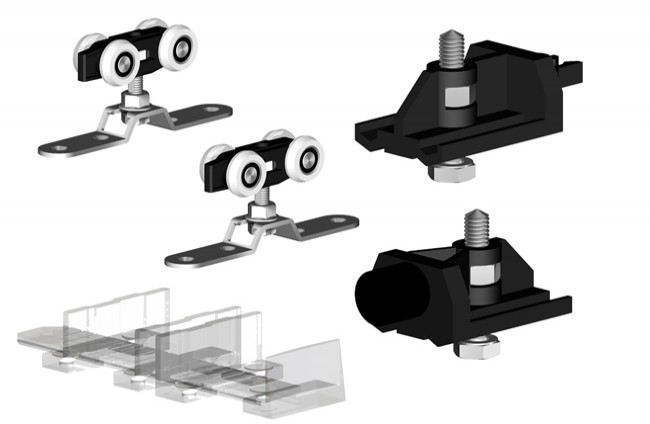 Mantion Komplet złączek HERKULES HS 120kg do 1 skrzydła drzwi(kpl.)