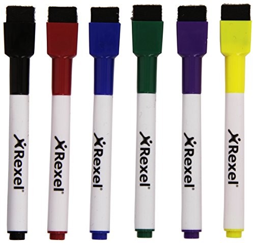 Rexel Mini-marker (różne kolory na sucho) 6 sztuki 5028252344623