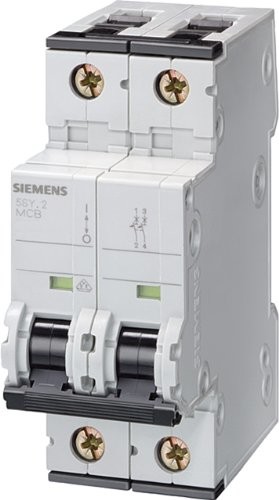 Siemens wyłącznik nadmiarowo-prądowy 70 accesoriable 10 KA Curva-C 2 biegunowy 10 5SY42107