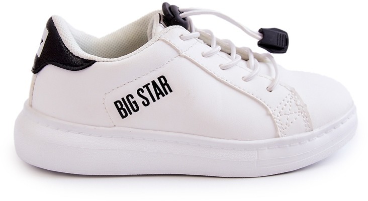 Big Star Dziecięce Sportowe Buty JJ374069 Biało-Czarne białe