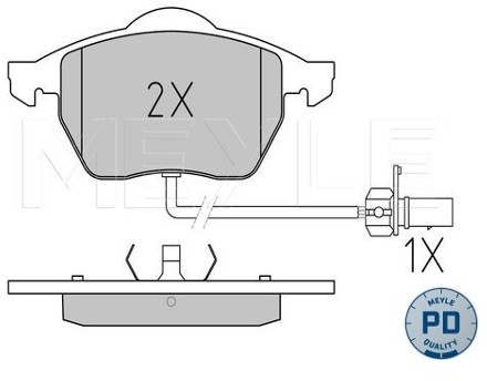 Wulf Gaertner Autoparts Zestaw klocków hamulcowych, hamulce tarczowe Wulf Gaertner Autoparts 025 218 4919/PD