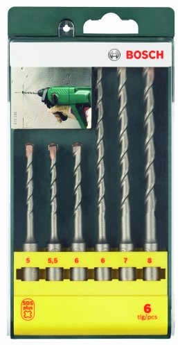 Bosch Home and Garden Bosch bsh019448 2607019448 zestaw SDS Plus wiertła statywu, 6-częściowy