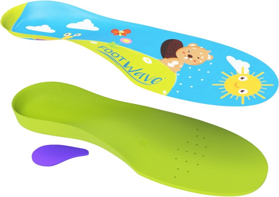 Dziecięce wkładki ortopedyczne - Dynamiczna profilaktyka koślawości i płaskostopia FoodWave (Kids Soft)