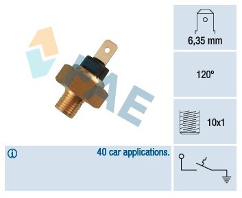FAE Włącznik temperaturowy, kontrolka płynu chłodzącego 35520