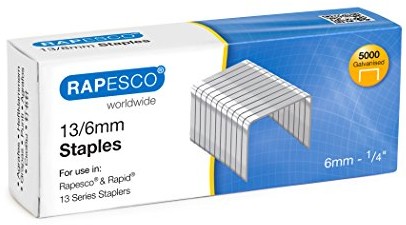 Rapesco Zszywki Galwanizowane 13/6mm - 5000 Sztuk S13060Z3