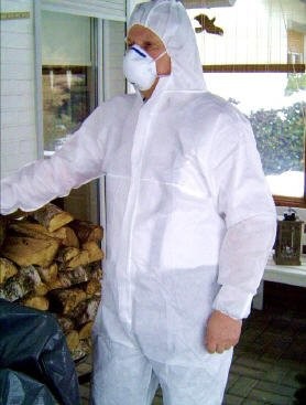 Tector tector Premium kombinezon jednorazowy kombinezon Typ 5/6 ochronne Kat. 3 jest zgodny z dyrektywą EU-zapewnia osobiste wyposażenie ochronne, rozm. XL 2966-XL