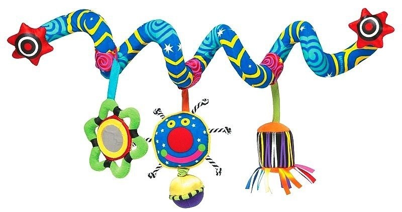 Manhattan Toy Zabawka edukacyjne dla niemowląt, Spirala na łóżeczko, Whoozit, 20 cm