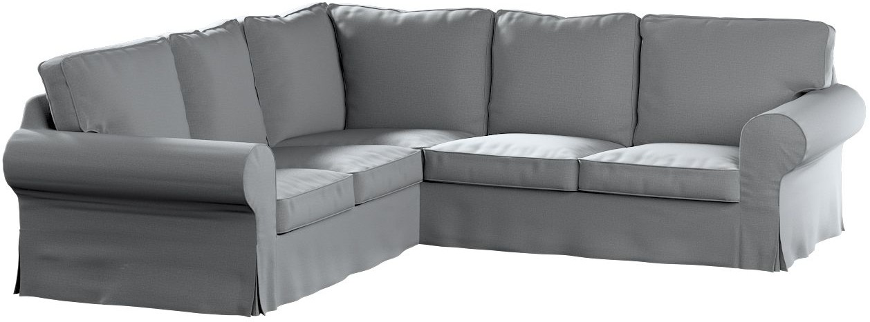 Dekoria Pokrowiec Ektorp na sofę narożną ciemny szary 240/136 x 82 x 73 cm Ingrid 640-705-42