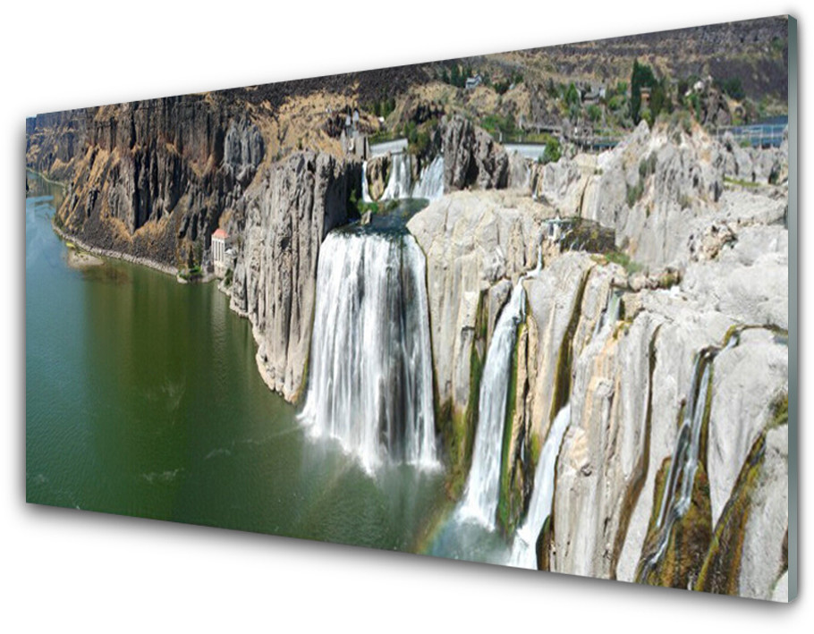 Tulup.pl Panel Kuchenny Wodospad Jezioro Krajobraz 100x50cm