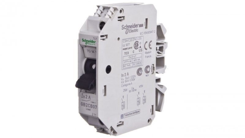 Schneider Electric Wyłącznik termo-magnetyczny 1P 2A AC GB2CB07 GB2CB07