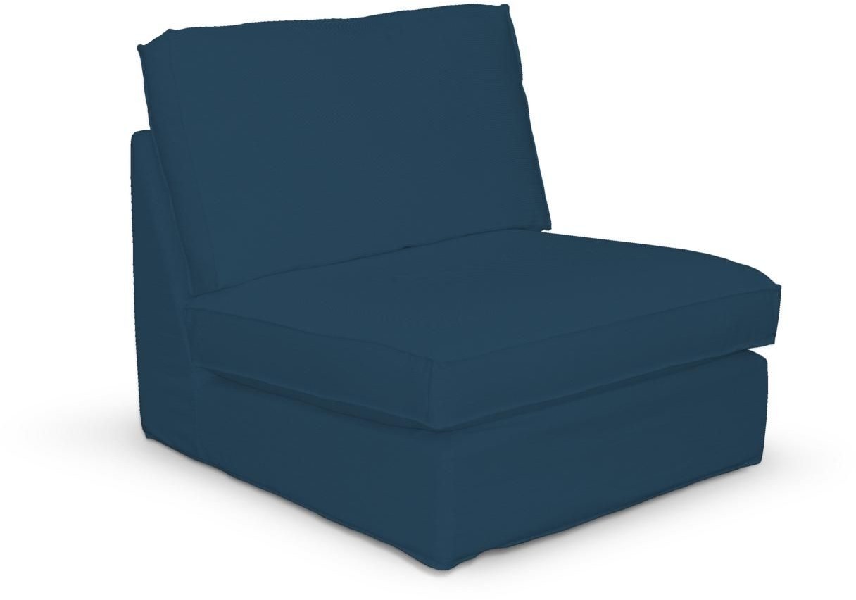 Dekoria Pokrowiec na fotel Kivik Ocean Blue morski niebieski) Fotel Kivik Cotton Panama 706-702-30
