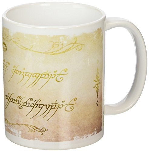Pyramid International mg23425 The Lord of the Rings  ring inscription kubek ceramiczny, wielokolorowa, 8,5 x 12 x 10,5 cm MG23425