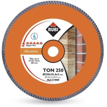 RUBI Tarcza diamentowa Superpro Ton, 250x25,4 mm