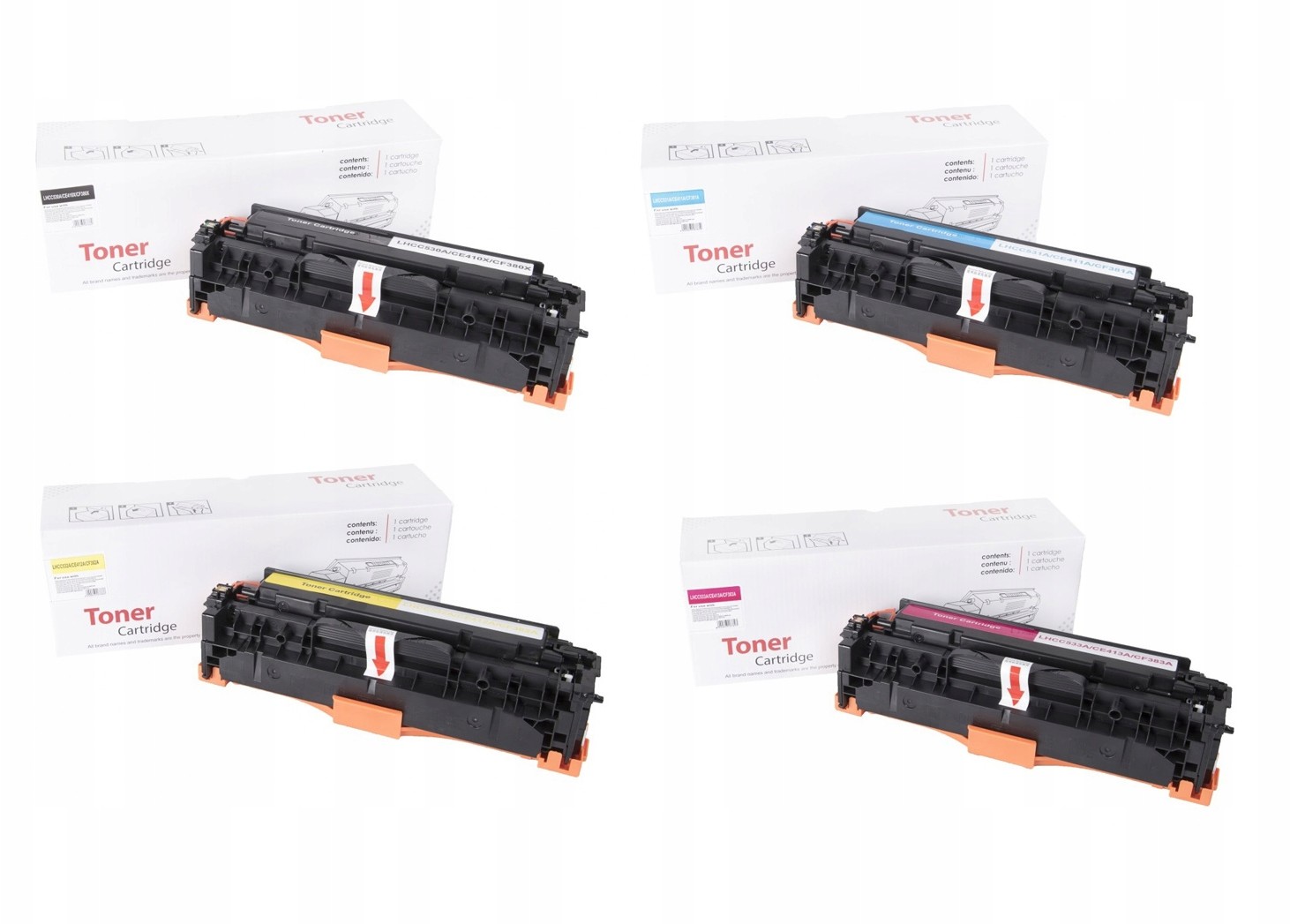 4x Toner CRG718 Canon i-SENSYS MF8550CDN MF8580CDW