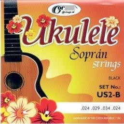 Gorstrings US2-B Black Struny do Ukulele Sopranowego Gratis Prezent od Kup Instrument! US2-B