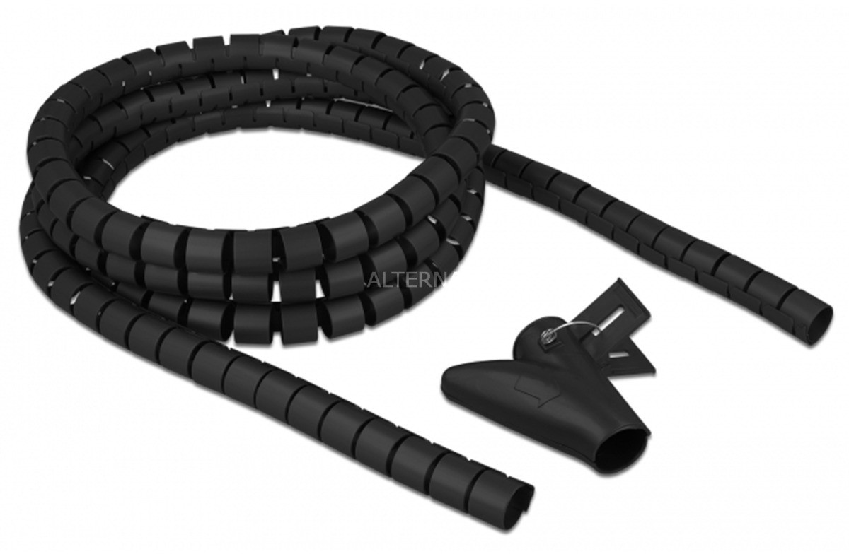 Delock 18836 ochrona kabla Kabel ochrony do podłogi Czarny, Kabel przewód