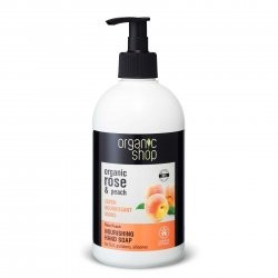 Organic Shop Shop naturalne odżywcze mydło do rąk Róża&Brzoskwinia 500ml