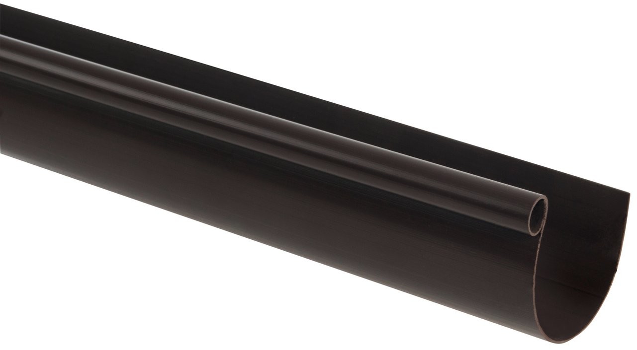 Scala Plastics Rynna G80 3 m PVC brązowa