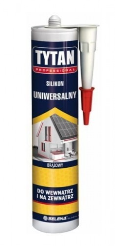 Tytan Silikon uniwersalny brązowy 280ml