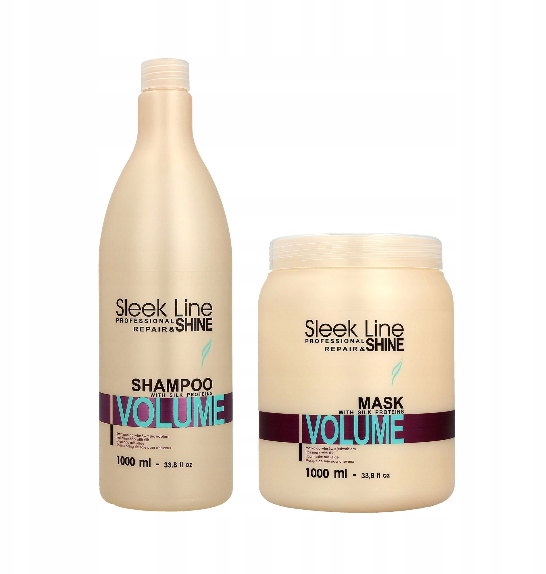 Sleek Stapiz Line Volume Maska 1000 + Szampon 1000