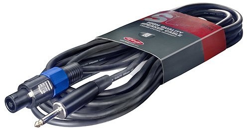 Stagg SSP10SP15 S Serie kabel kolumnowy, długość: 10 m, 1 x wtyk typu Speakon, 1 x wtyk koncentryczny (6,3 mm) SSP10SP15