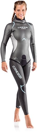 Cressi damski strój Free Lady Two-pieces Wetsuit 3.5 MM neoprenu, niebieski, M/3 LF451103