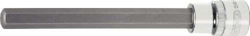KS Tools 918.3915 3/8 cala Chrome Plus Bit do śrub z łbem walcowym z gniazdem sześciokątnym klucz nasadowy, długie, 5 MM 4042146357606