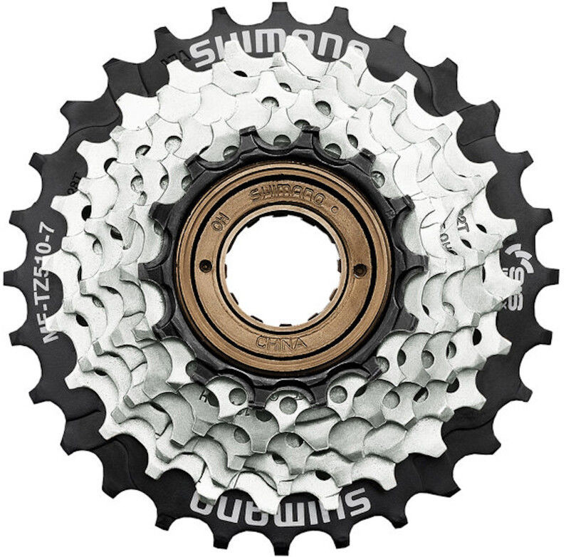 Shimano Shimano MF-TZ510 Srew-On Cassette 7-speed, brown/black 14-28T 2021 Kasety E-MFTZ5107428