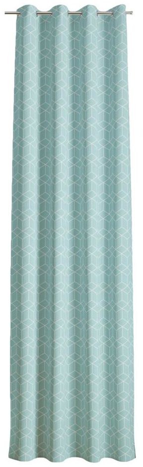 Domarex Zasłona OXFORD GEO niebieska 140 x 260 cm na kółkach