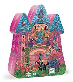 Djeco Shaped Box Puzzle, The Fairy Castle by