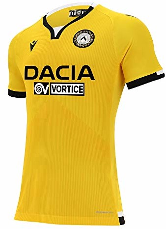 Macron UDI M20 oficjalna koszulka piłkarska Third Mm SR Udinese 2020/21, męska żółty żółty XL 58199315