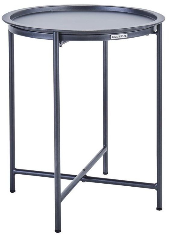 NATERIAL Stolik ogrodowy okrągły Mobis 45 cm antracytowy