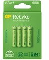 GP Batteries 4 x akumulatorki AAA R03 ReCyko 1000 Series Ni-MH 950mAh 100AAAHCE-5EB4