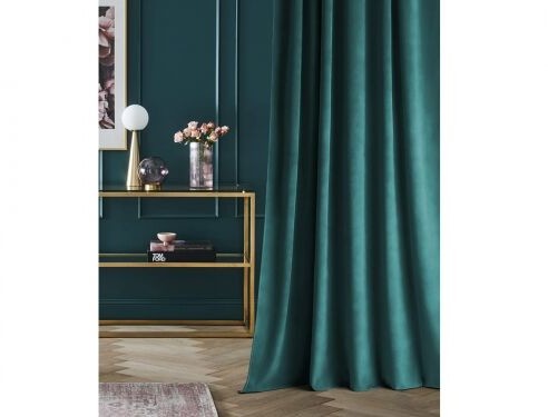 Room99 ZASŁONA WELUROWA CARRIE - PETROL 140x250 TAŚMA 5908224062383