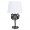 Clayre & Eef Lampa Stołowa Ze Słoniem Srebrna 6LMC0052