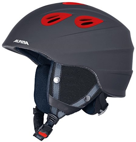 Alpina junta 2.0 °C kask narciarski (obwód głowy: 51 54 cm, 20 Black Matt Red) A909624002010