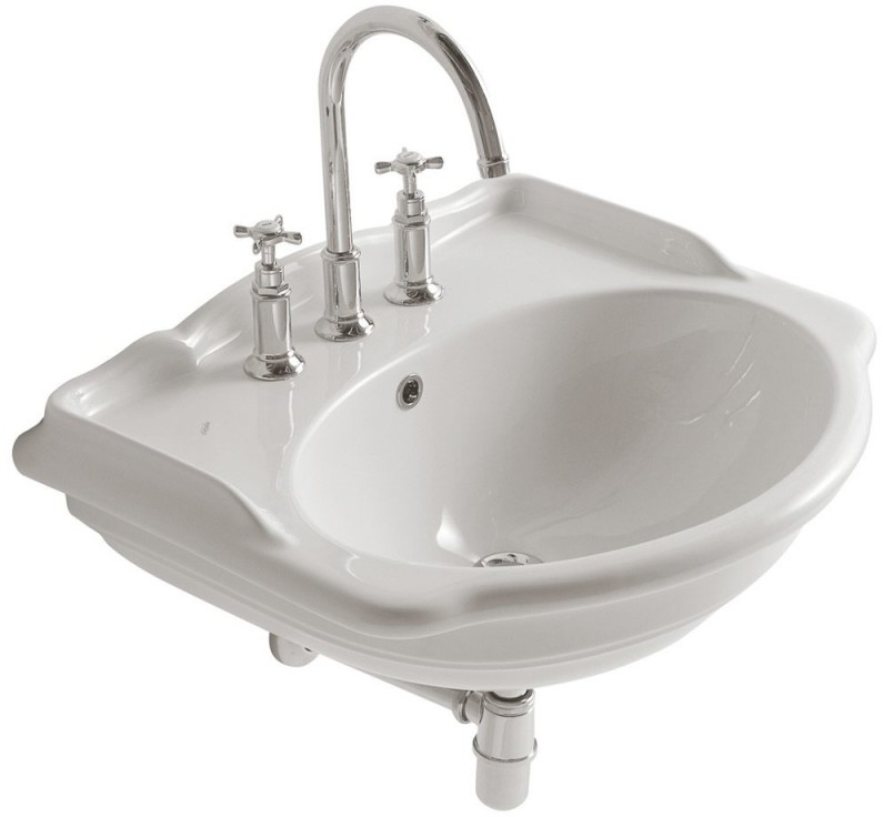 Globo Laufen Kartell Umywalka wisząca 46x28x12 cm z otworem na baterię biała H8153350001111 H2579