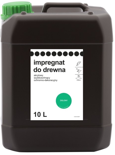 OPP Impregnat do drewna  zielony 10 l