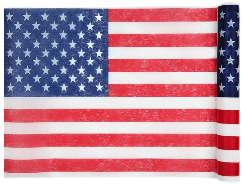 SAN Dekoracja bieżnik na stół Flaga USA - 30 cm - 1 szt. S4846