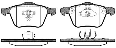 RoadHouse Zestaw klocków hamulcowych, hamulce tarczowe 21070.00