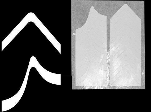 Allepaznokcie Naklejka szablony do malowania frencha wzorów Nr 03