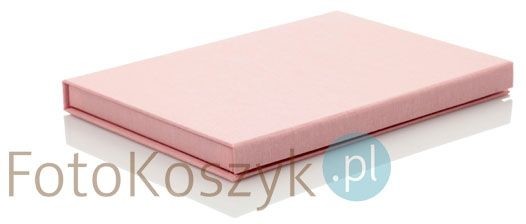 Pudełko SF linum pastel różowe na zdjęcia 15x23 (do 50 zdjęć)