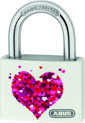 Abus ABUS kłódka T65AL/40 My Love serce/Beach aluminium kłódka T65AL/40 My Love Heart/Beach