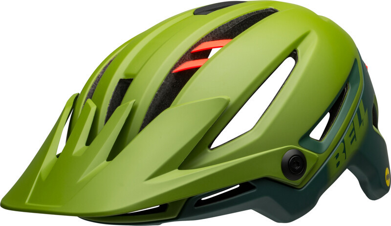 Bell Sixer MIPS Kask rowerowy, matte/gloss green/infrared L | 58-62cm 2021 Kaski MTB 210179-056
